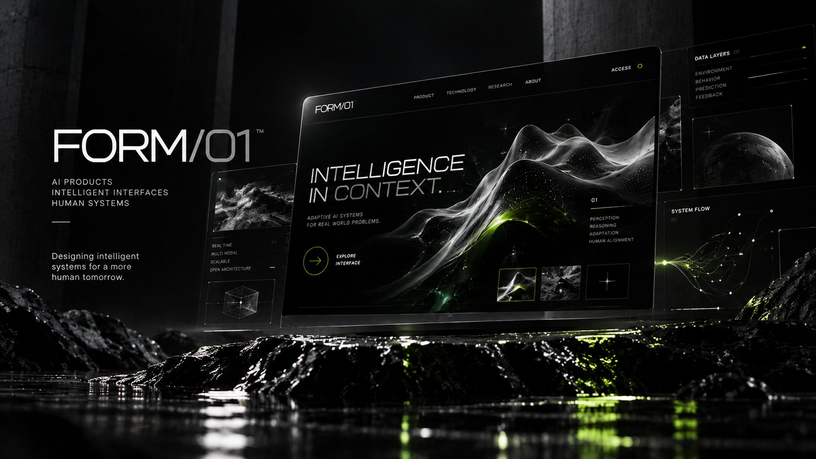 FORM/01 — AI product concept / Interface direction